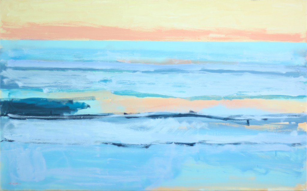 dusk sea 30 x 48in