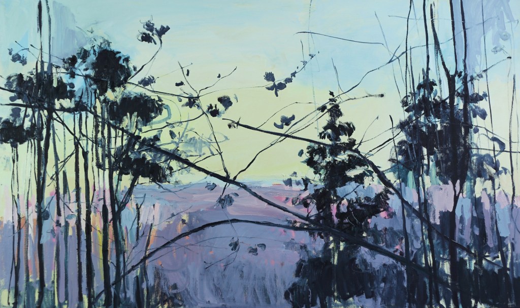 hills through the trees 36 x 60in