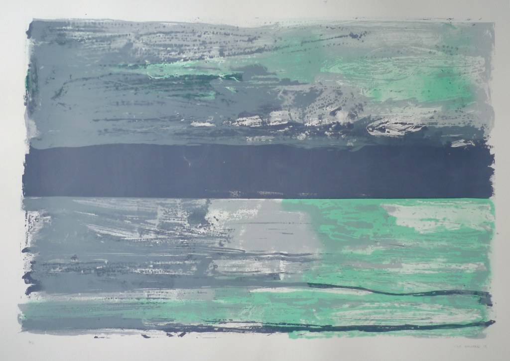 light on grey sea 70 x 100cm