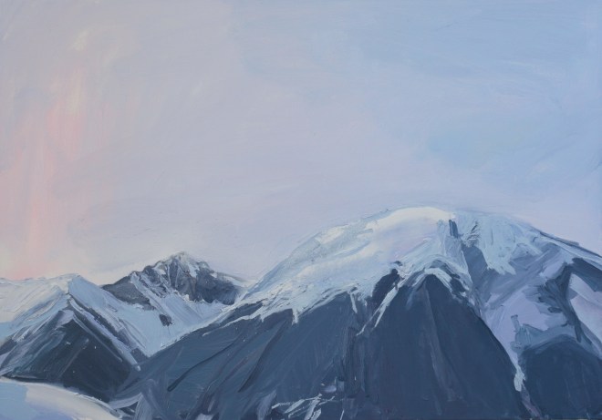 dusk mounatins   28 x 40in