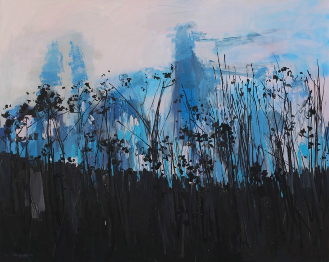 flowers and shadows     48 x 60in