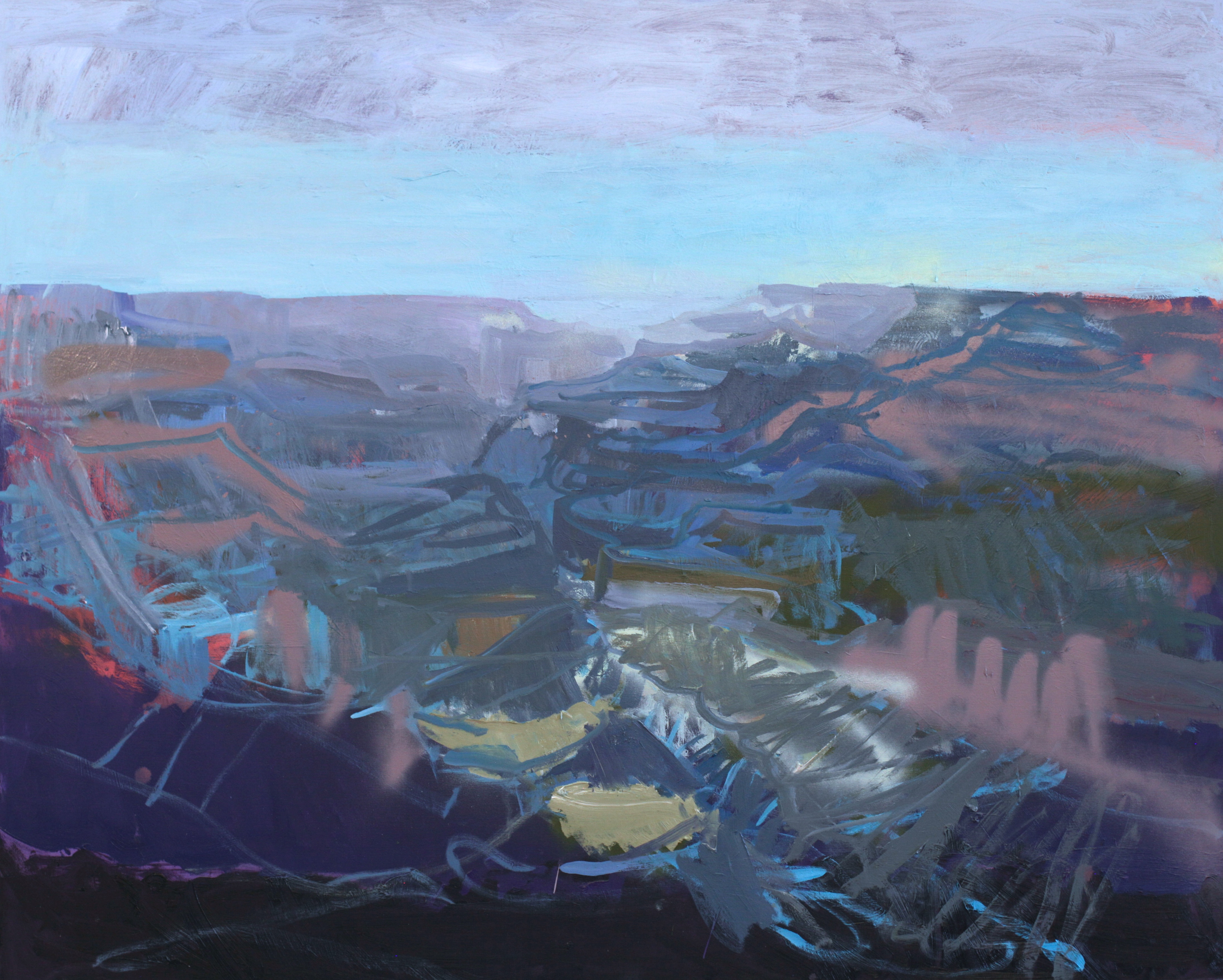 Blue canyon 48 x 60in