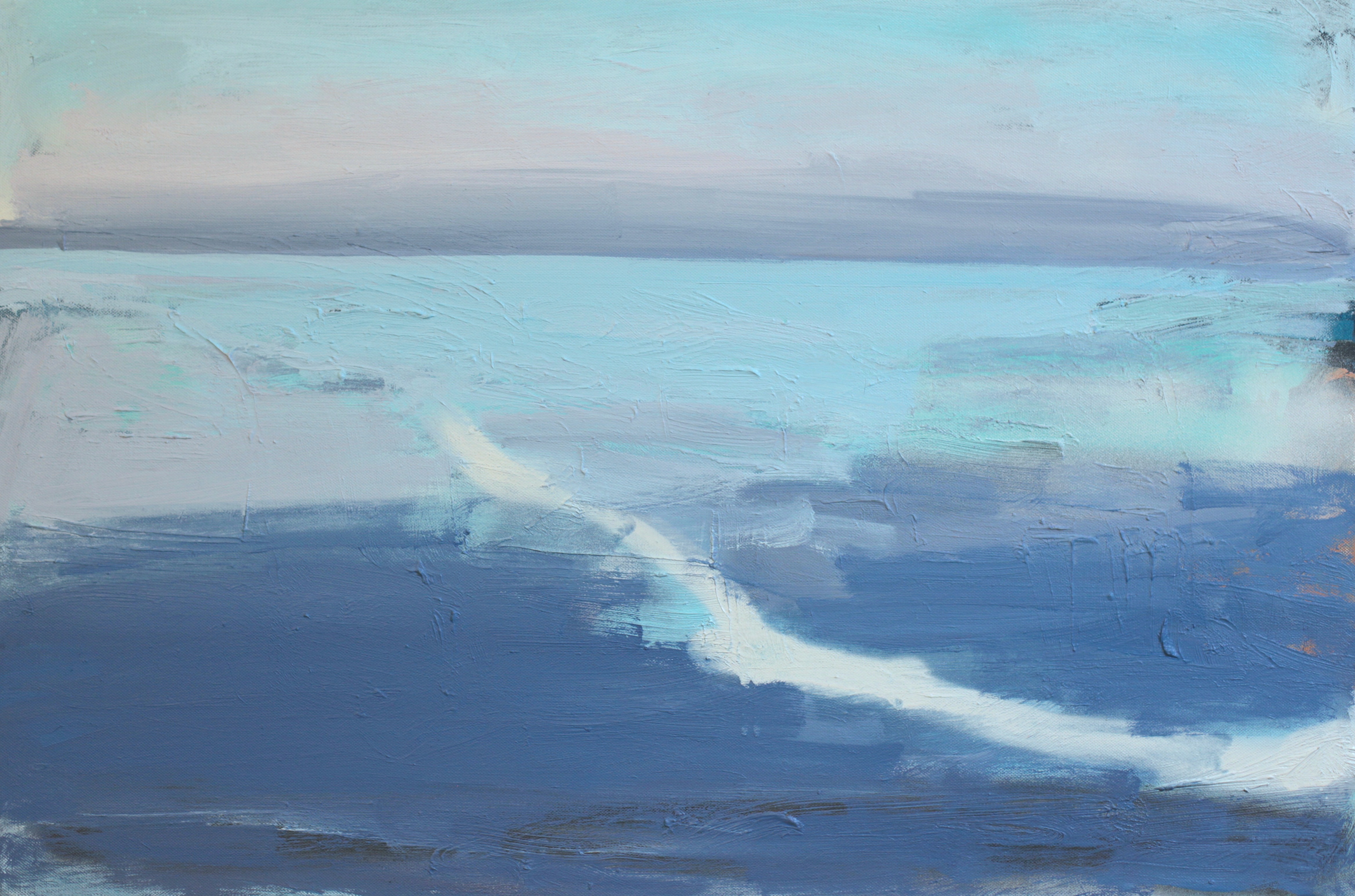 Pale sea 20 x 30in