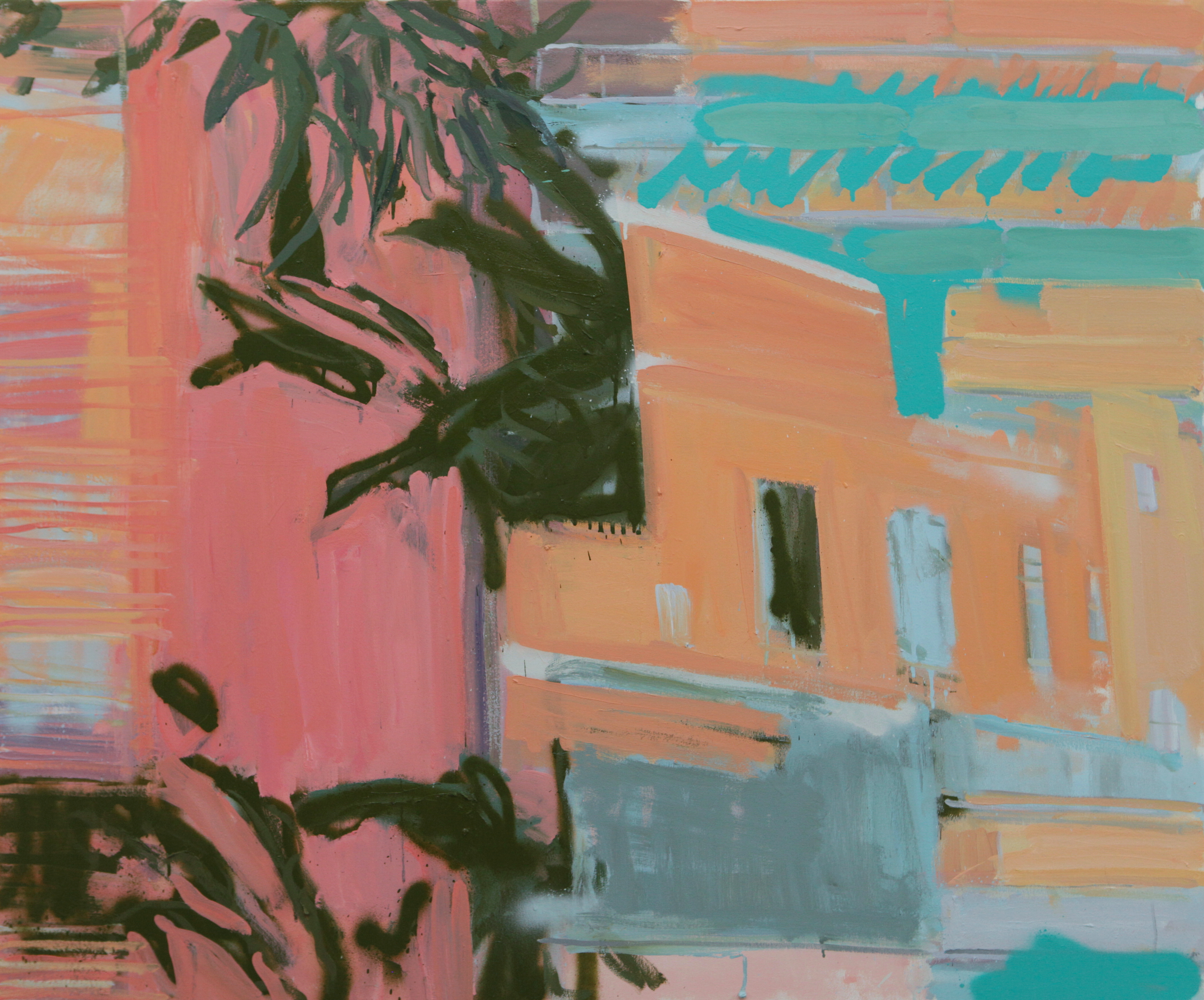 street Marrakech. 39 x 47in